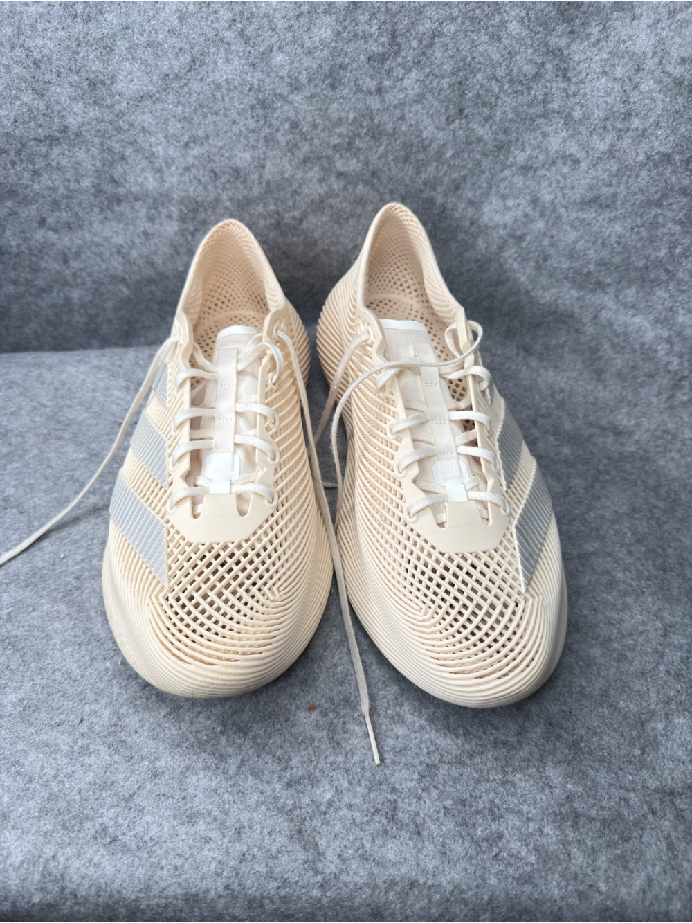 Futuristic 3D Printed Mesh Slip-On Shoes / Mule